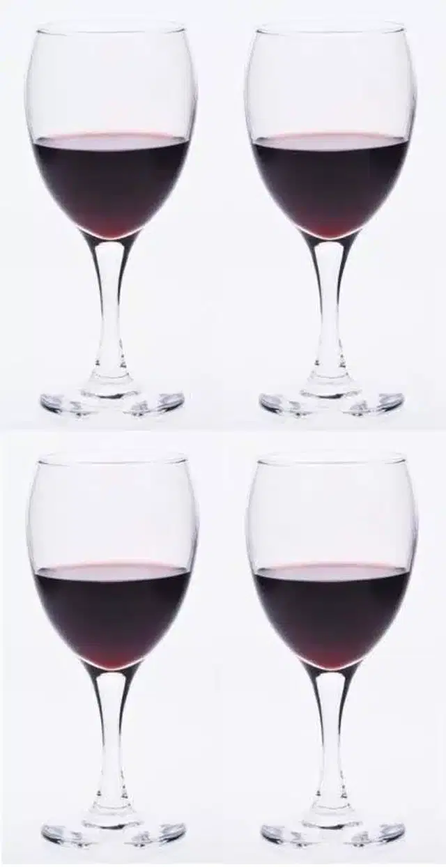 Fancy Water & Wine Glass, 250 ml, Pack of 4
