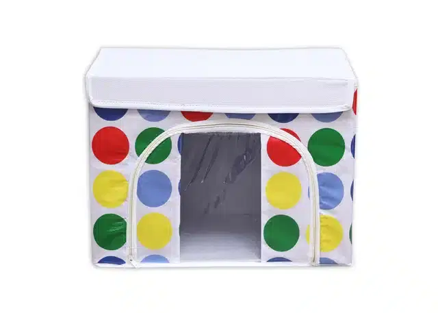 PVC Printed Multipurpose Storage Box, Multicolor