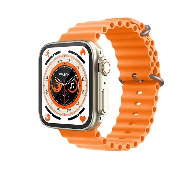 Nylon Strap Smart S8 Ultra Smart Watch for Men & Women, Orange
