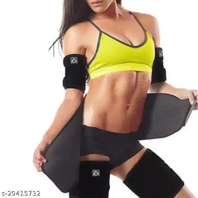 Sweat Belt for Unisex, Black, Free Size