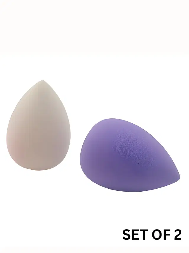 Basicare Set of 2 High Quality Makeup Beauty Blender All In One Non Latex Foundation Sponge Waterdrop