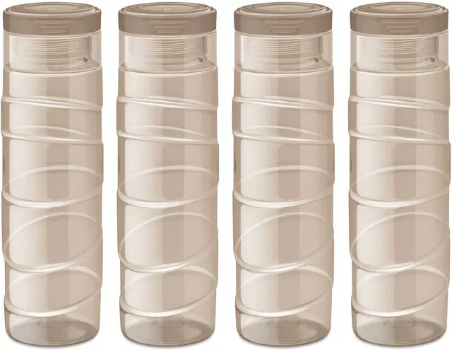 Milton Plastic Water Bottles, Pack of 4, Multicolor, 1000 ml