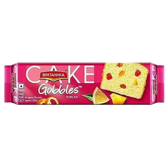 Britannia Gobbles Bar Cake Fruity Fun 110 g