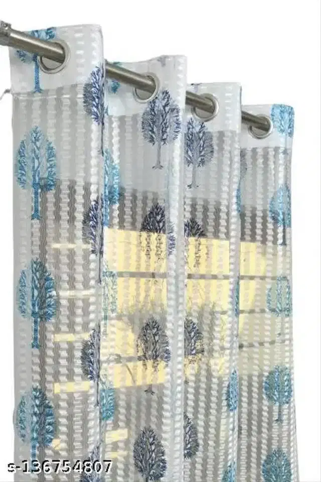 Curtains for Door, Multicolor, 5 Feet, Pack of 2