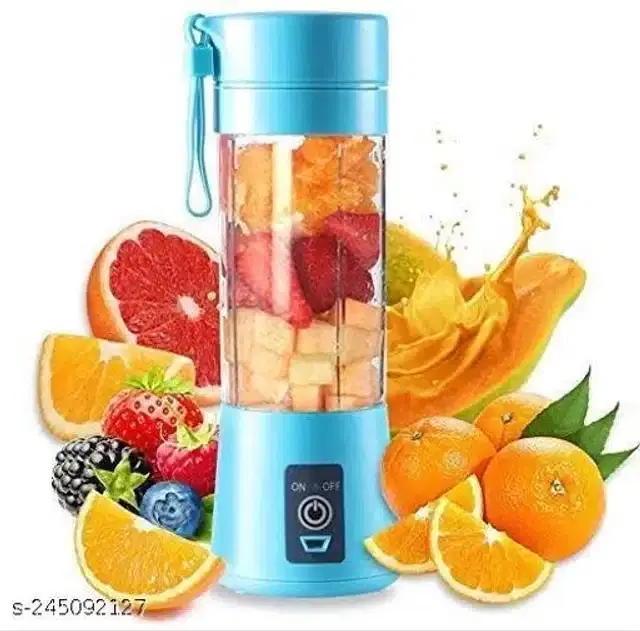 Rechargeable Portable Juicer, Sky Blue, 380 ml