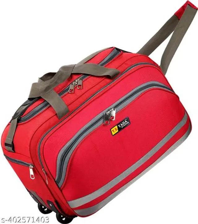 Polyester Duffel Bags, Red