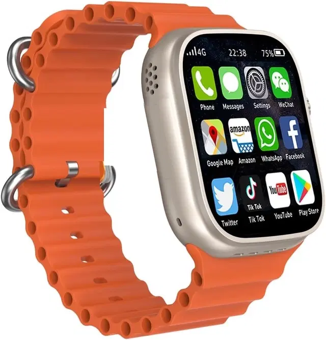 Silicone Strap S8 Ultra Smart Watch, Orange