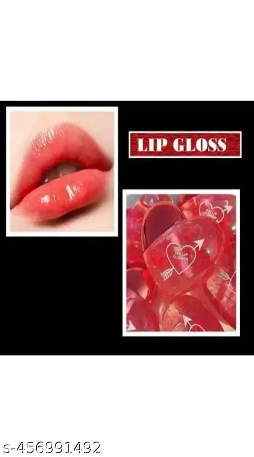 Heart Shape Natural Lip Gloss, Multicolor (5 ml)