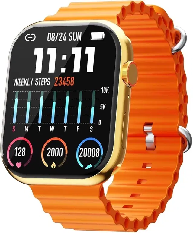Silicone T800 Ultra Smartwatch, Orange