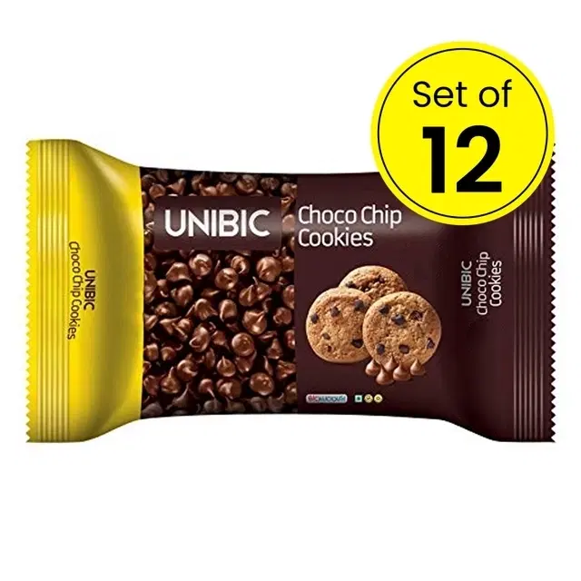 Unibic Choco Chip Cookies, 12X30 g (Pack Of 12)