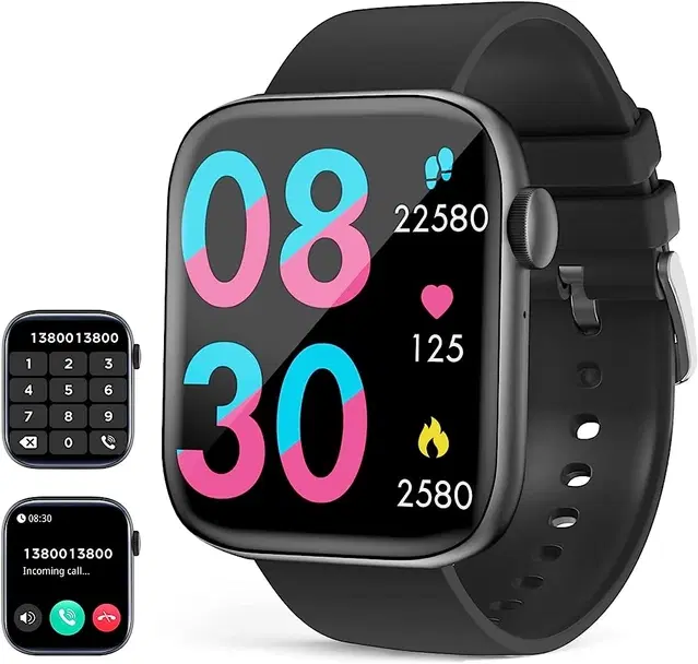 Smartwatch for Men & Women, Black
