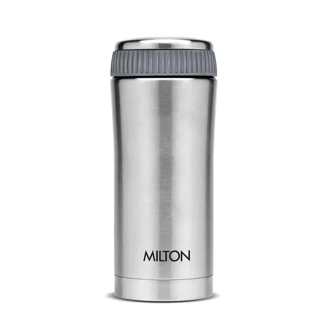 Milton Optima 350 Thermosteel Hot And Cold Flask, 340 ml, Silver
