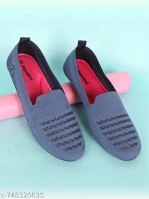 Aqualite Walking Shoes for Women (Blue, 6)