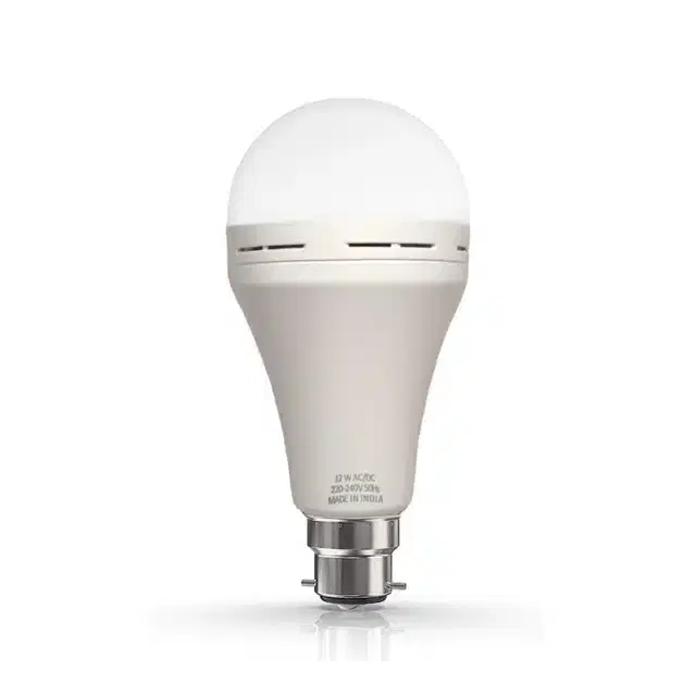 Rechargeable LED Bulb, White, 12 W