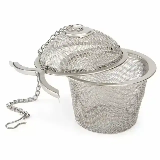K Kudos Stainless Steel Strainer Loose Leaf Tea Infuser, Silver