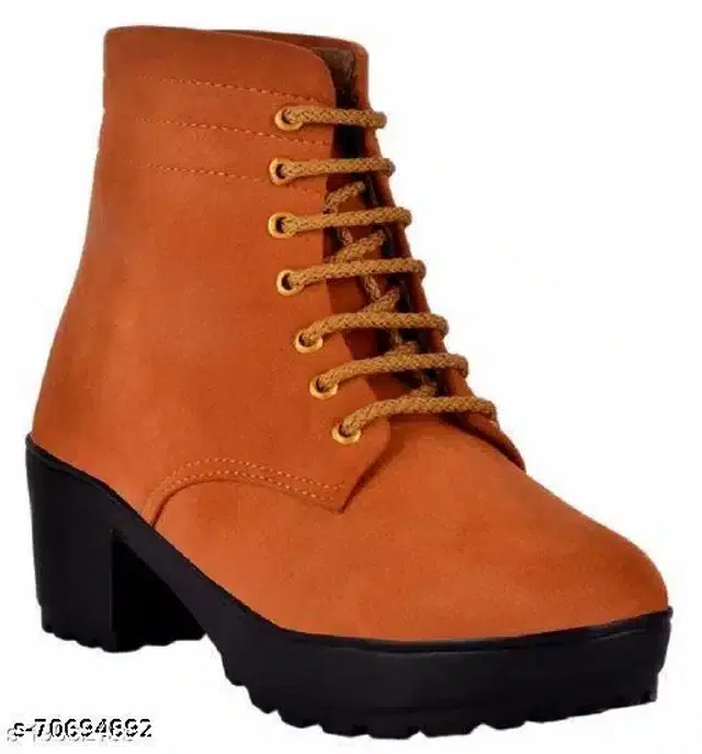 Boots for Women (Tan, 3)