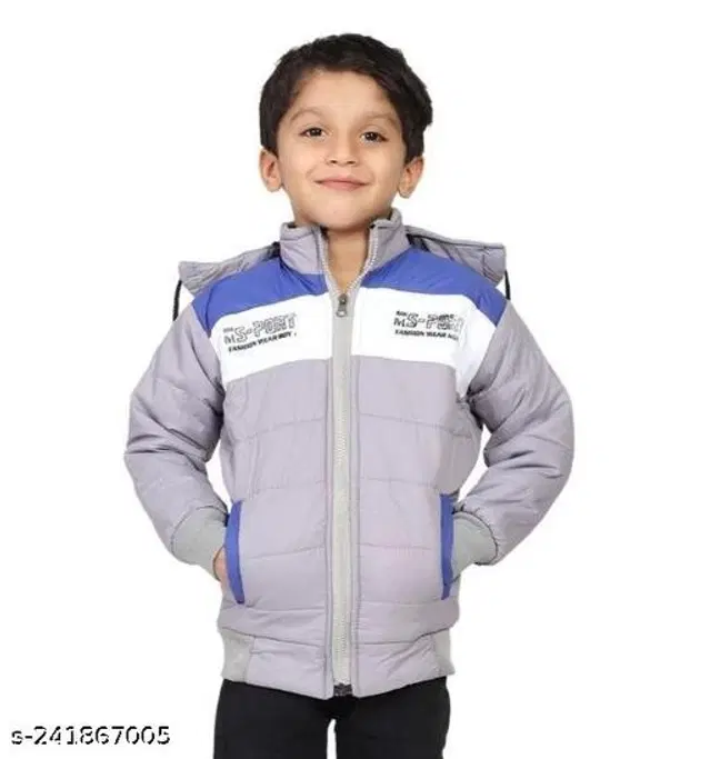 Polyester Jacket for Boys (Multicolor, 0-6 Months)