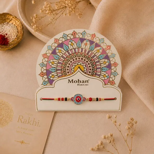 Red Evil Eye Rakhi for Brother