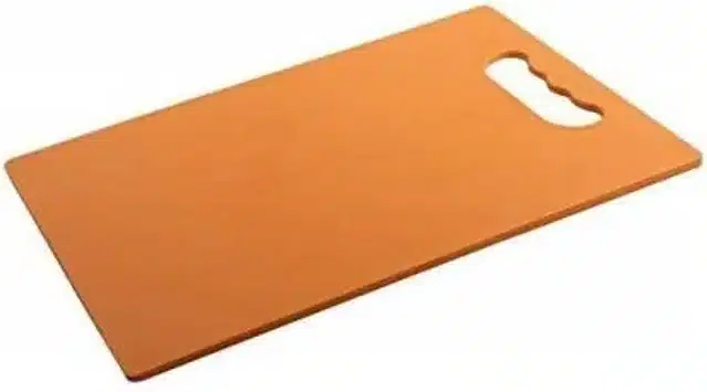 Plastic Vegetable Cutting Board, Brown, 20x15 cm