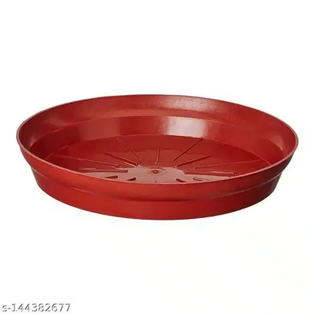 Plastic Bottom Tray, Brown, 6 inch, Pack of 3