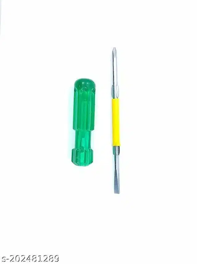2 In 1 Reversible Screwdriver, Yellow & Green