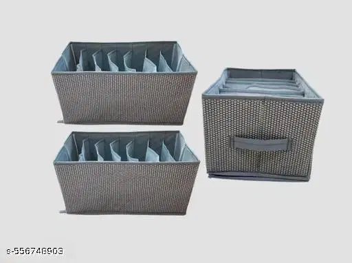 Canvas Clothes Cover,  (Brown),  (Pack Of 3)