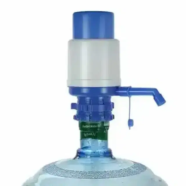 K Kudos Hand Press Manual Water Pump Dispenser For 20 Litre Drinking Bottle Can, Blue