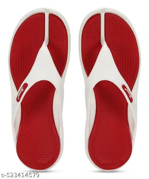 Paragon EVA Flip-flops for Men (Red, 8)