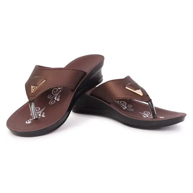 Flats for Women (Brown, 7)