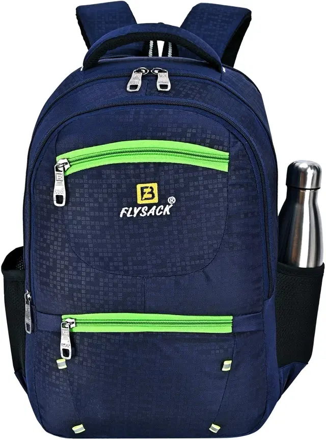 PU Backpack for Men & Women, Navy Blue, 40 L