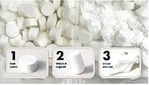 Microfiber 30 Pcs Coin Tissues, Set of 1