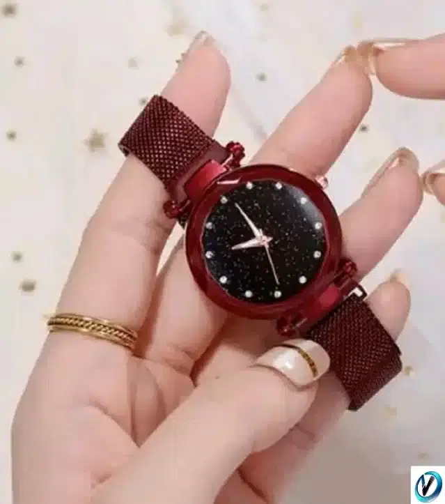 Analog Watch for Women (Red)