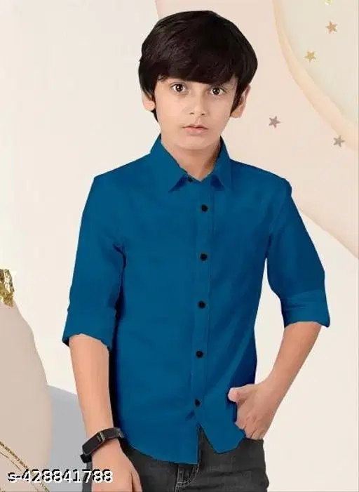 Solid Cotton Kurta Set for Boys (Teal, 4-5 Years)