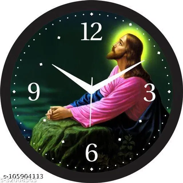 Plastic Wall Clock, Multicolor