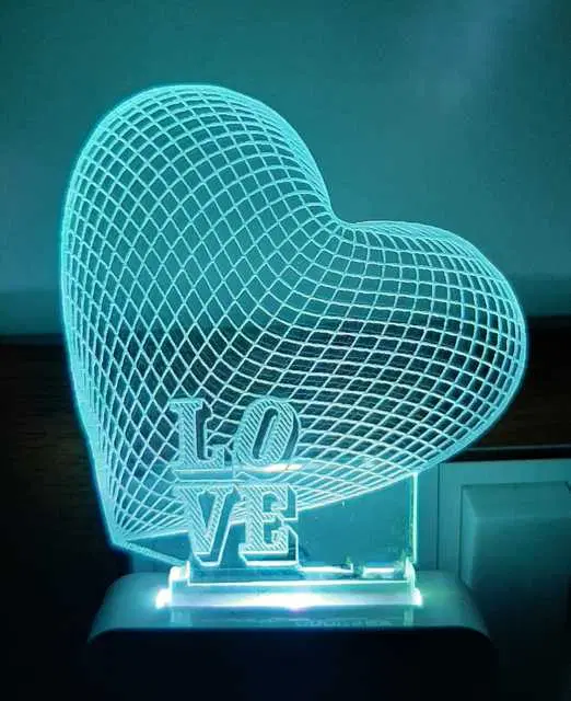 Leppy Night Lamp, Light With Plug, Multicolor, L32
