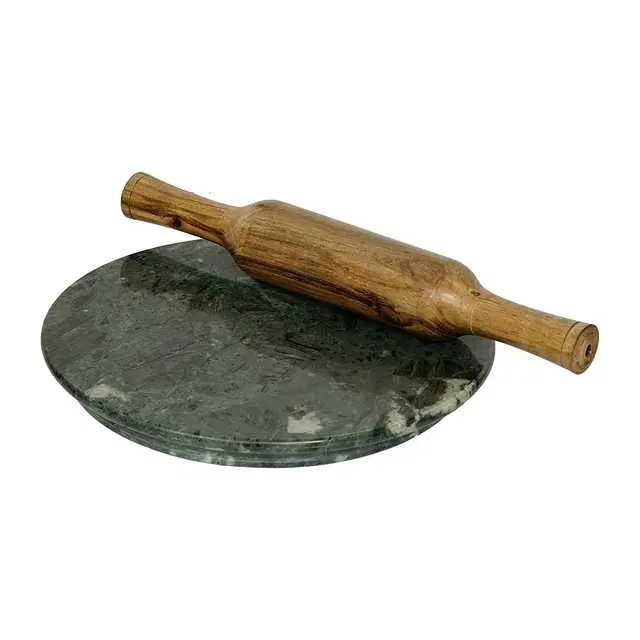Marble Roti Maker Chakla Belan, Pack of 2, Green, RF-007
