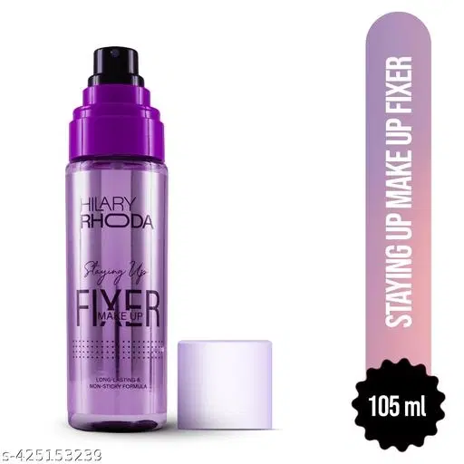 Hilary Rhoda Staying Up Makeup Fixer | Infused With Niacinamide | Hydrating & Refreshing Setting Spray | Smudge-Proof Makeup Fixer | Waterproof & Non-Sticky Formula | 105 ml