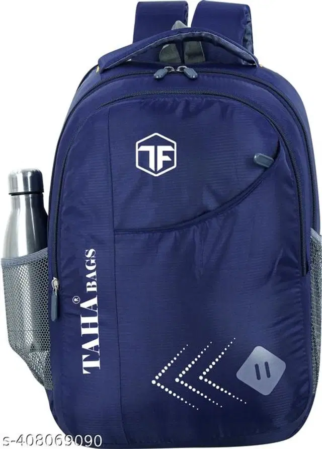 Taha Polyester Backpack for Kids, Navy Blue, 35 L