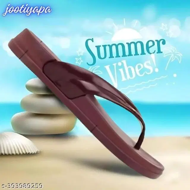 Flipflops for Women (Maroon, 6)