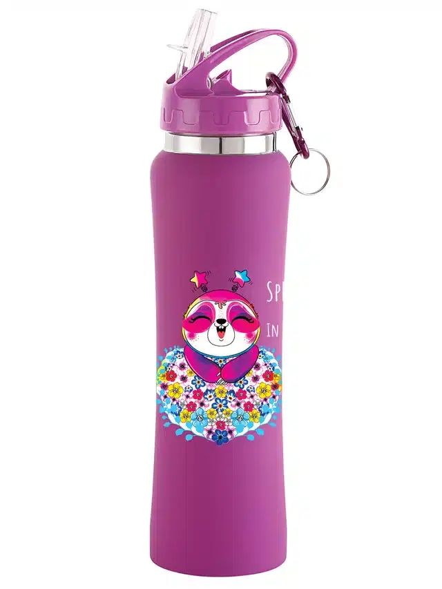 Stainless Steel Sipper Water Bottle, Purple, 750 ml