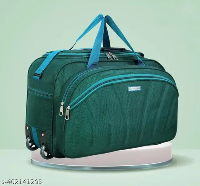 Polyester Duffel Bags, Green