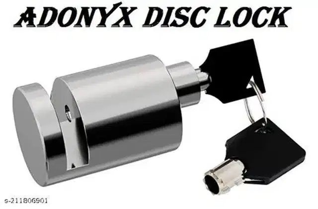 Motorcycle Disc Brake Lock, Silver