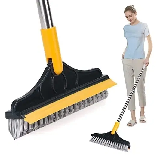 Enmora 2 in 1 Floor Cleaning Brush with Wiper [120° Handle, Multicolor]