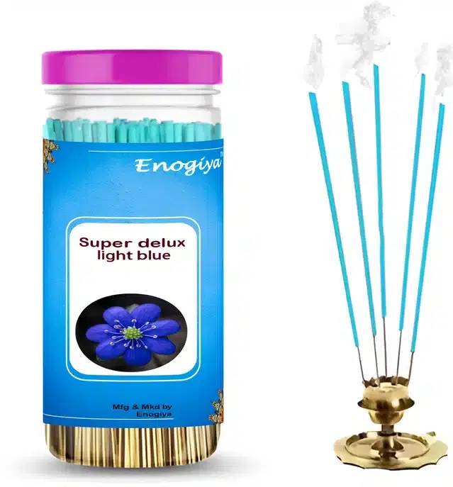 Enogiya Pure Super Deluxe Blue Flavour Incense Sticks, 400 g