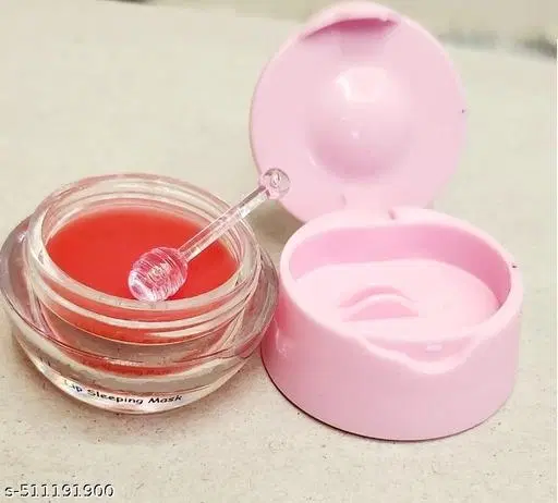 Lip Plumping Mask | Honeyy Pot Design with Spatula Applicator | Enriched with Goodness of Shea Butter, Vitamin C & E | Hydrates, Smooths & Plumps Dry Lips