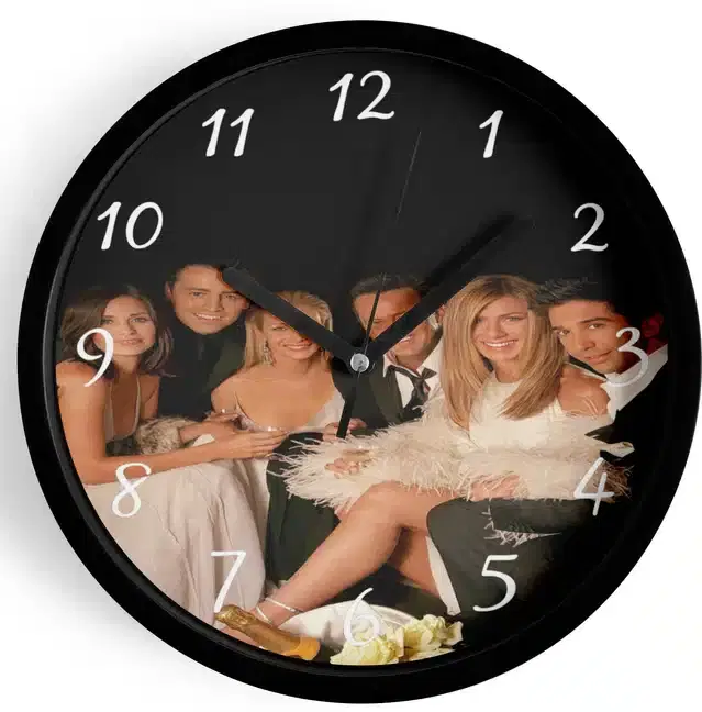 Analog Wall Clock for Home, Multicolor, 7 Inches