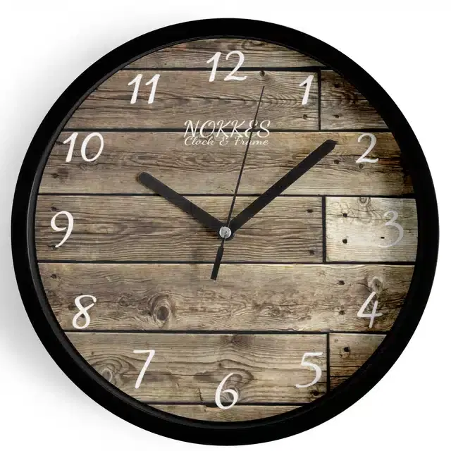Plastic Printed Wall Clock, Multicolor, 7 Inches