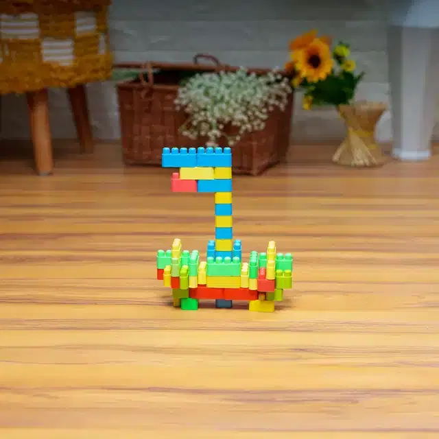 Plastic Educational 250 Pcs Building Blocks Toy Set for Kids, Multicolor
