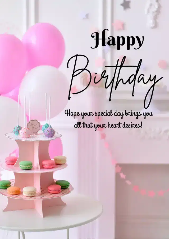 Birthday Greeting Card, Multicolor