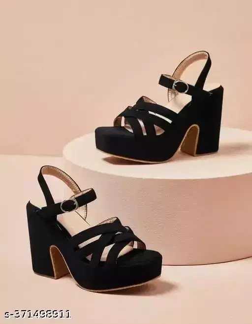Acknew Heels for Women ACK10014, Black (5)